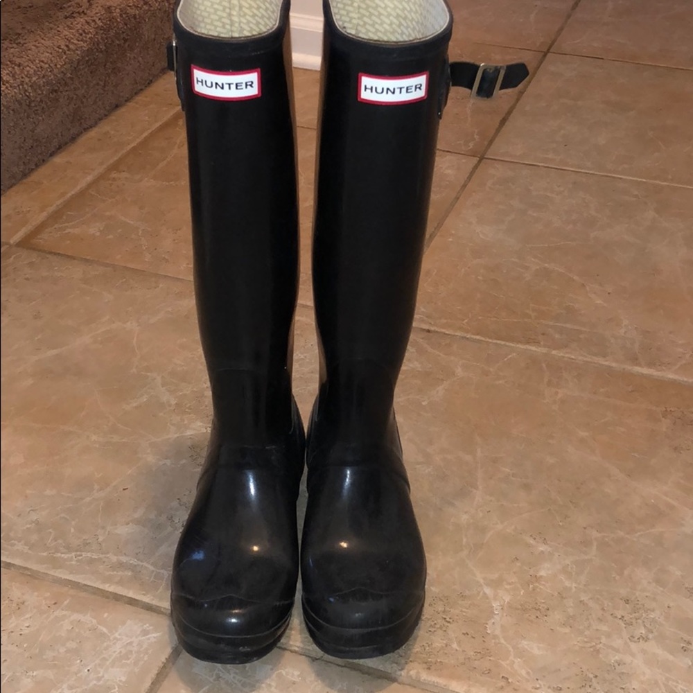 Tall hunter boots, size 8